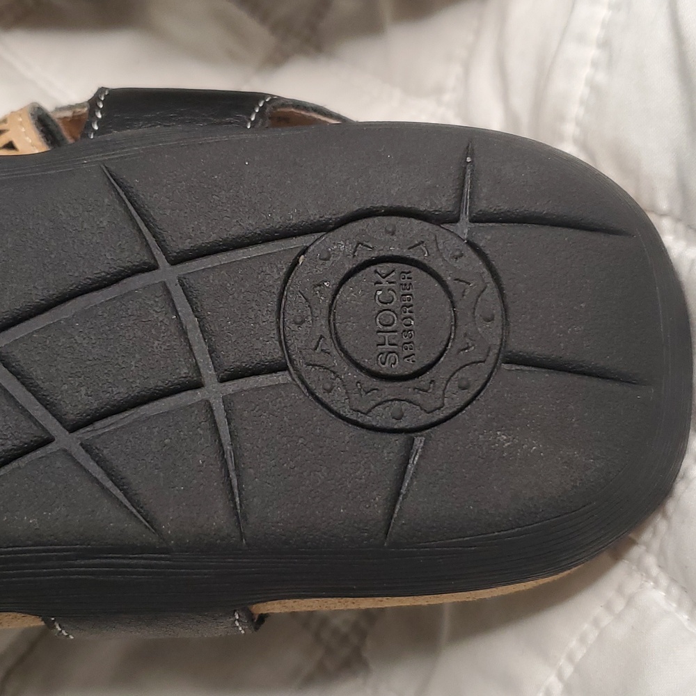 Biza Sandals Lucy Black 39 Womens Adjustable Straps - Picture 6 of 6